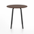 Emeco Parrish Cafe Table - Round Top Dining Tables Emeco Table Top 30" Black Powder Coated Aluminum Walnut Wood