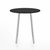 Emeco Parrish Cafe Table - Round Top Dining Tables Emeco Table Top 30" Clear Anodized Aluminum Black HPL