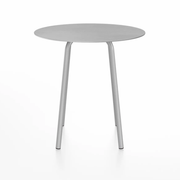 Emeco Parrish Cafe Table - Round Top Dining Tables Emeco Table Top 30" Clear Anodized Aluminum Brushed Aluminum