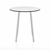 Emeco Parrish Cafe Table - Round Top Dining Tables Emeco Table Top 30" Clear Anodized Aluminum White HPL