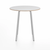 Emeco Parrish Cafe Table - Round Top Dining Tables Emeco Table Top 30" Clear Anodized Aluminum White Laminate Plywood