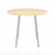 Emeco Parrish Cafe Table - Round Top Dining Tables Emeco Table Top 36" Clear Anodized Aluminum Accoya Wood