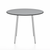 Emeco Parrish Cafe Table - Round Top Dining Tables Emeco Table Top 36" Clear Anodized Aluminum Gray HPL