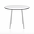 Emeco Parrish Cafe Table - Round Top Dining Tables Emeco Table Top 36" Clear Anodized Aluminum White HPL