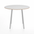 Emeco Parrish Cafe Table - Round Top Dining Tables Emeco Table Top 36" Clear Anodized Aluminum White Laminate Plywood