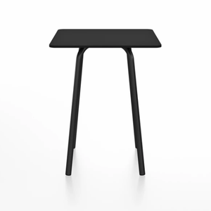 Emeco Parrish Cafe Table - Square Top Dining Tables Emeco Table Top 24" Black Powder Coated Aluminum Black HPL