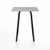 Emeco Parrish Cafe Table - Square Top Dining Tables Emeco Table Top 24" Black Powder Coated Aluminum Brushed Aluminum