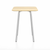 Emeco Parrish Cafe Table - Square Top Dining Tables Emeco Table Top 24" Clear Anodized Aluminum Accoya Wood