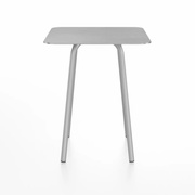 Emeco Parrish Cafe Table - Square Top Dining Tables Emeco Table Top 24" Clear Anodized Aluminum Brushed Aluminum