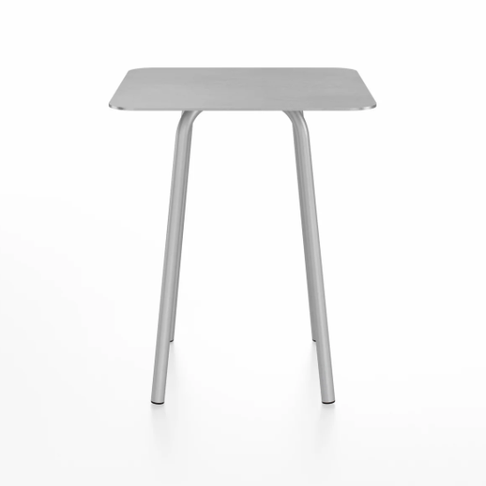 Emeco Parrish Cafe Table - Square Top Dining Tables Emeco Table Top 24" Clear Anodized Aluminum Brushed Aluminum