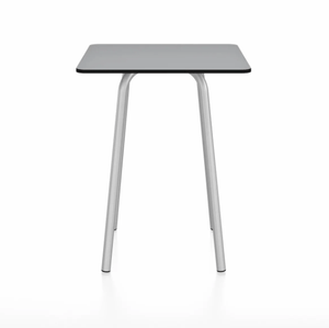 Emeco Parrish Cafe Table - Square Top Dining Tables Emeco Table Top 24" Clear Anodized Aluminum Gray HPL