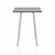 Emeco Parrish Cafe Table - Square Top Dining Tables Emeco Table Top 24" Clear Anodized Aluminum Gray HPL