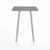 Emeco Parrish Cafe Table - Square Top Dining Tables Emeco Table Top 24" Clear Anodized Aluminum Gray Laminate Plywood