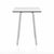 Emeco Parrish Cafe Table - Square Top Dining Tables Emeco Table Top 24" Clear Anodized Aluminum White HPL