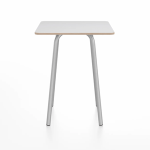 Emeco Parrish Cafe Table - Square Top Dining Tables Emeco Table Top 24" Clear Anodized Aluminum White Laminate Plywood