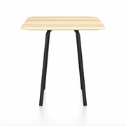 Emeco Parrish Cafe Table - Square Top Dining Tables Emeco Table Top 30" Black Powder Coated Aluminum Accoya Wood