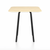 Emeco Parrish Cafe Table - Square Top Dining Tables Emeco Table Top 30" Black Powder Coated Aluminum Accoya Wood