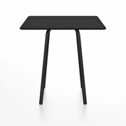 Emeco Parrish Cafe Table - Square Top Dining Tables Emeco Table Top 30" Black Powder Coated Aluminum Black HPL