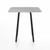 Emeco Parrish Cafe Table - Square Top Dining Tables Emeco Table Top 30" Black Powder Coated Aluminum Brushed Aluminum