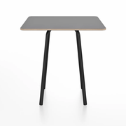 Emeco Parrish Cafe Table - Square Top Dining Tables Emeco Table Top 30" Clear Anodized Aluminum Gray Laminate Plywood