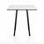 Emeco Parrish Cafe Table - Square Top Dining Tables Emeco Table Top 30" Black Powder Coated Aluminum White Laminate Plywood