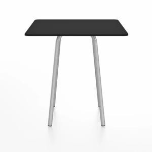 Emeco Parrish Cafe Table - Square Top Dining Tables Emeco Table Top 30" Clear Anodized Aluminum Black HPL
