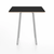 Emeco Parrish Cafe Table - Square Top Dining Tables Emeco Table Top 30" Clear Anodized Aluminum Black Laminate Plywood