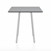 Emeco Parrish Cafe Table - Square Top Dining Tables Emeco Table Top 30" Clear Anodized Aluminum Gray HPL