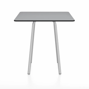 Emeco Parrish Cafe Table - Square Top Dining Tables Emeco Table Top 30" Clear Anodized Aluminum Gray HPL