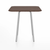 Emeco Parrish Cafe Table - Square Top Dining Tables Emeco Table Top 30" Clear Anodized Aluminum Walnut Wood