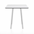 Emeco Parrish Cafe Table - Square Top Dining Tables Emeco Table Top 30" Clear Anodized Aluminum White HPL