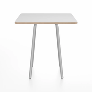 Emeco Parrish Cafe Table - Square Top Dining Tables Emeco Table Top 30" Clear Anodized Aluminum White Laminate Plywood
