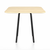 Emeco Parrish Cafe Table - Square Top Dining Tables Emeco Table Top 36" Black Powder Coated Aluminum Accoya Wood