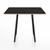 Emeco Parrish Cafe Table - Square Top Dining Tables Emeco Table Top 36" Black Powder Coated Aluminum Black Laminate Plywood