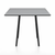 Emeco Parrish Cafe Table - Square Top Dining Tables Emeco Table Top 36" Black Powder Coated Aluminum Gray HPL