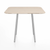 Emeco Parrish Cafe Table - Square Top Dining Tables Emeco Table Top 36" Clear Anodized Aluminum Ash Wood