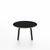 Emeco Parrish Low Table - Round Top Coffee Tables Emeco Table Top 24" Black Powder Coated Aluminum Black Laminate Plywood