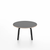 Emeco Parrish Low Table - Round Top Coffee Tables Emeco Table Top 24" Black Powder Coated Aluminum Gray Laminate Plywood