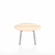 Emeco Parrish Low Table - Round Top Coffee Tables Emeco Table Top 24" Clear Anodized Aluminum Accoya Wood