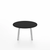 Emeco Parrish Low Table - Round Top Coffee Tables Emeco Table Top 24" Clear Anodized Aluminum Black HPL