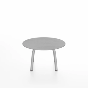 Emeco Parrish Low Table - Round Top Coffee Tables Emeco Table Top 24" Clear Anodized Aluminum Brushed Aluminum