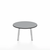 Emeco Parrish Low Table - Round Top Coffee Tables Emeco Table Top 24" Clear Anodized Aluminum Gray HPL