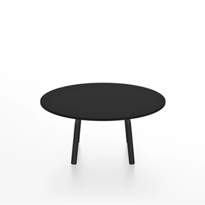 Emeco Parrish Low Table - Round Top Coffee Tables Emeco Table Top 30" Black Powder Coated Aluminum Black HPL