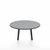 Emeco Parrish Low Table - Round Top Coffee Tables Emeco Table Top 30" Black Powder Coated Aluminum Gray HPL