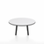 Emeco Parrish Low Table - Round Top Coffee Tables Emeco Table Top 30" Black Powder Coated Aluminum White HPL