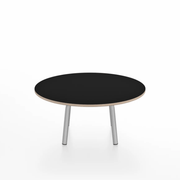 Emeco Parrish Low Table - Round Top Coffee Tables Emeco Table Top 30" Clear Anodized Aluminum Black Laminate Plywood
