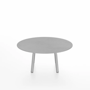 Emeco Parrish Low Table - Round Top Coffee Tables Emeco Table Top 30" Clear Anodized Aluminum Brushed Aluminum