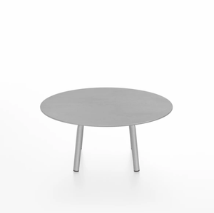 Emeco Parrish Low Table - Round Top Coffee Tables Emeco Table Top 30" Clear Anodized Aluminum Brushed Aluminum