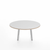 Emeco Parrish Low Table - Round Top Coffee Tables Emeco Table Top 30" Clear Anodized Aluminum White Laminate Plywood