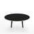 Emeco Parrish Low Table - Round Top Coffee Tables Emeco Table Top 36" Black Powder Coated Aluminum Black Laminate Plywood